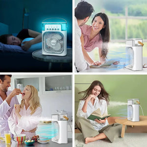 Ventilador enfriador y pulverizador